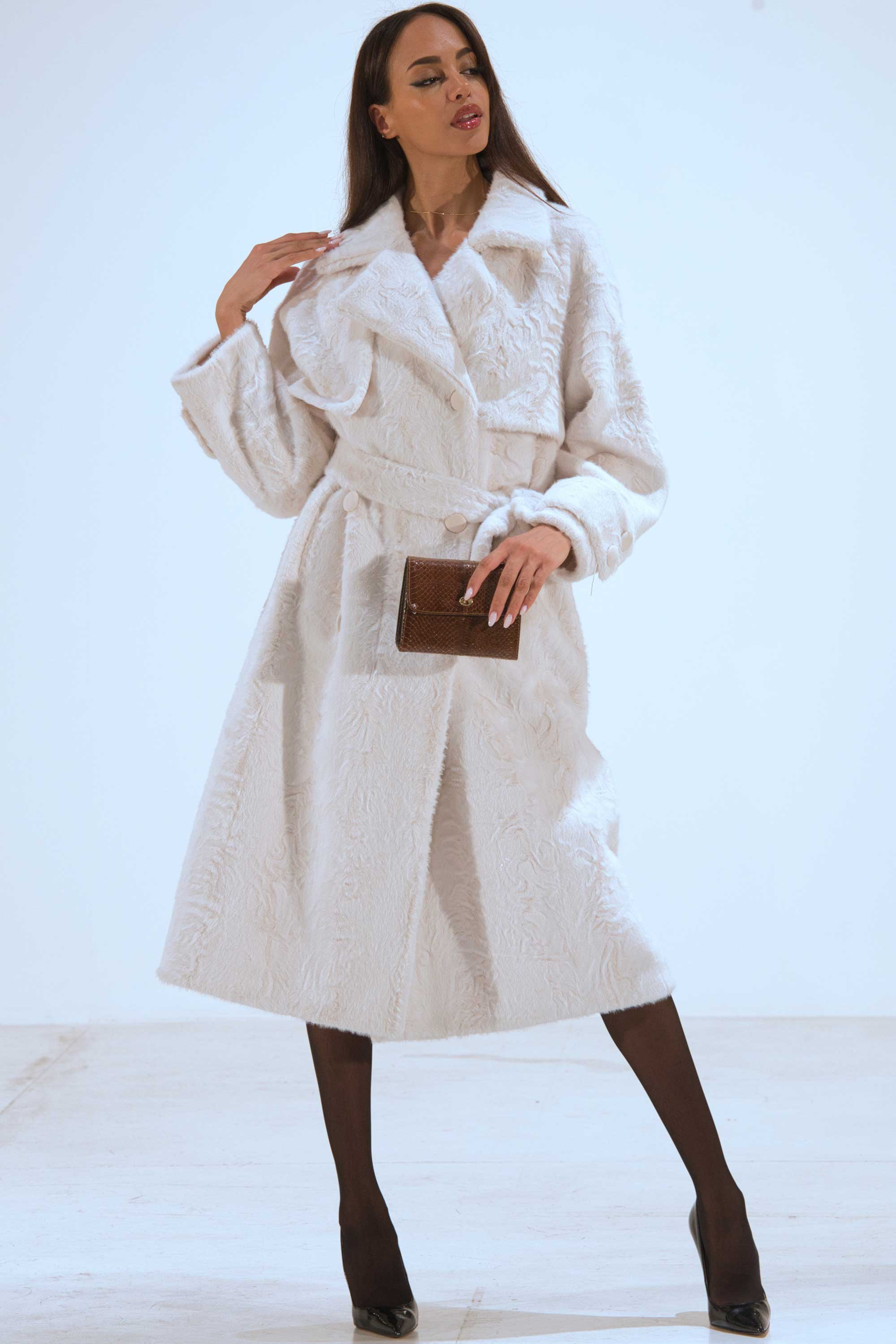 CAPPOTTO ECOPELLICCIA PERSIANO CAPPOTTO ECOPELLICCIA PERSIANO