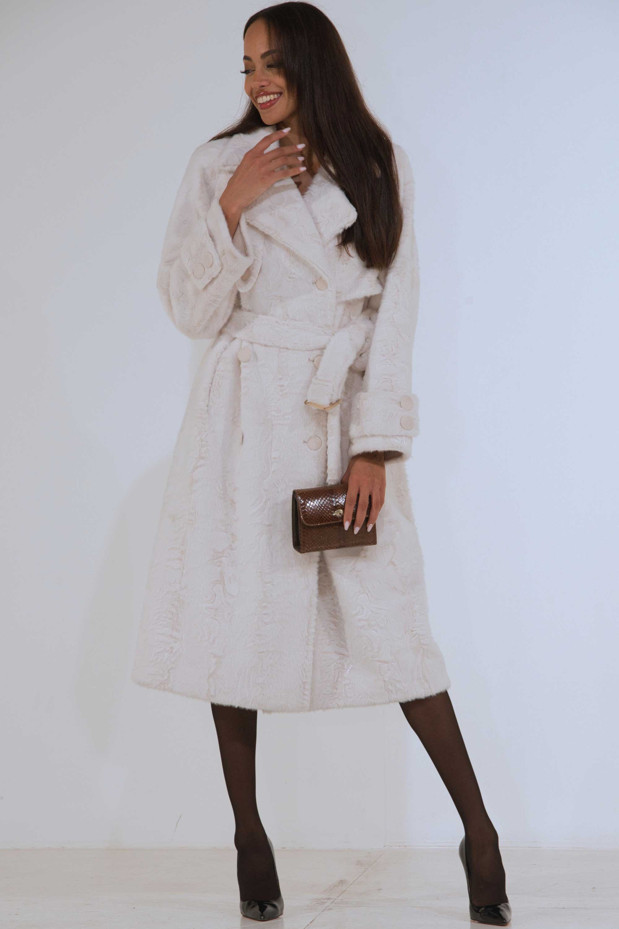 CAPPOTTO ECOPELLICCIA PERSIANO CAPPOTTO ECOPELLICCIA PERSIANO