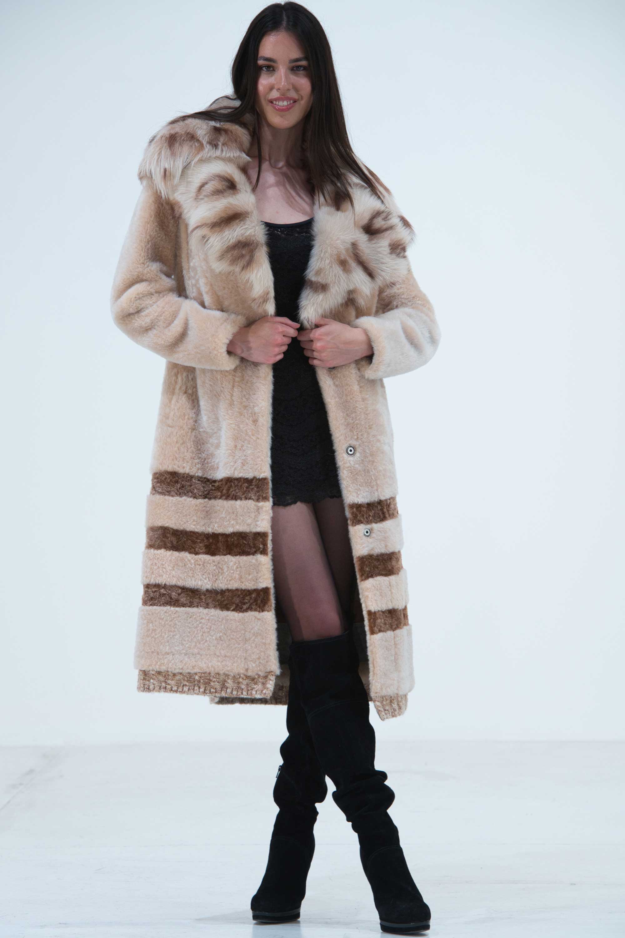 CAPPOTTO SHEARLING E PELLE