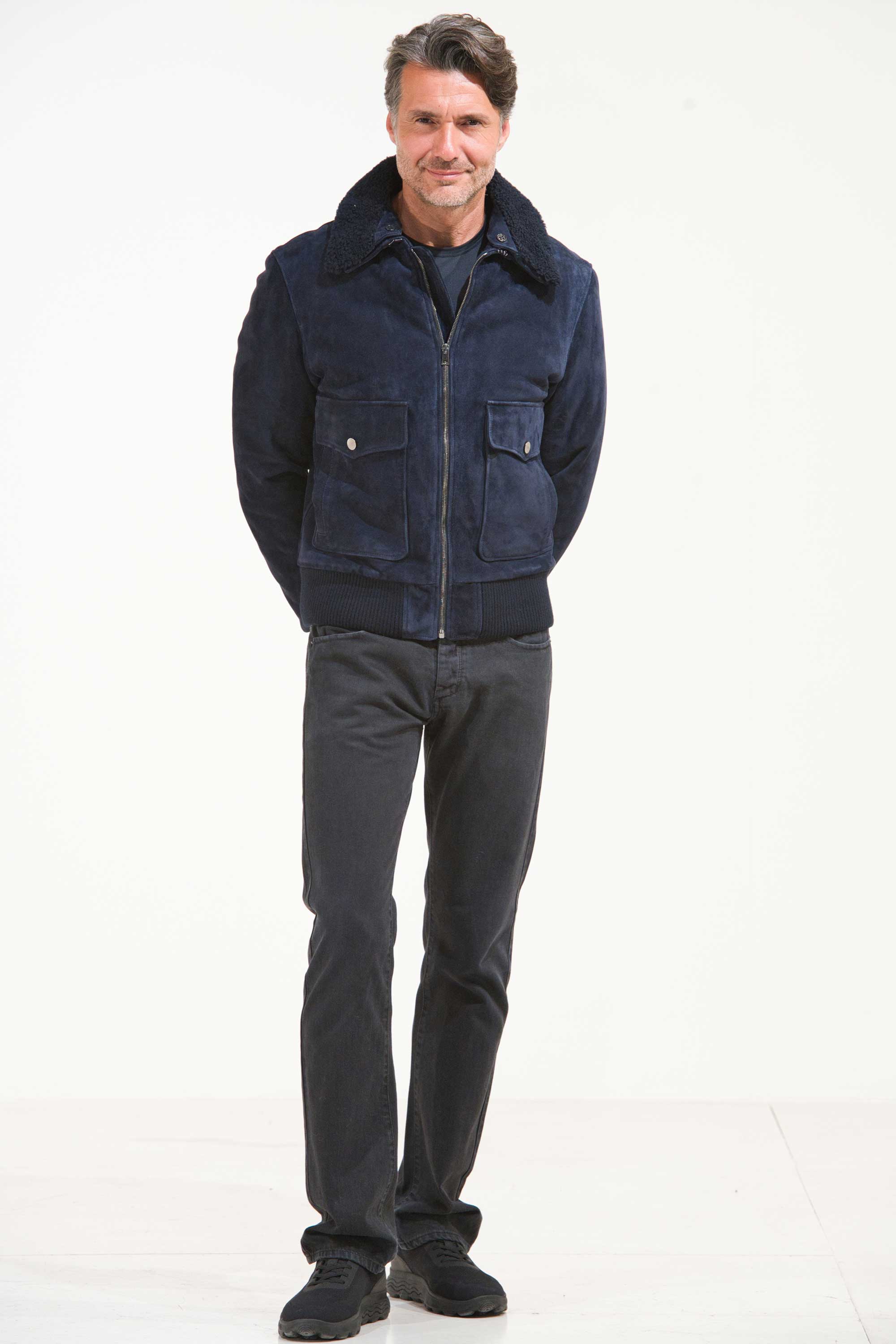 BOMBER SHEARLING E PELLE BOMBER SHEARLING E PELLE