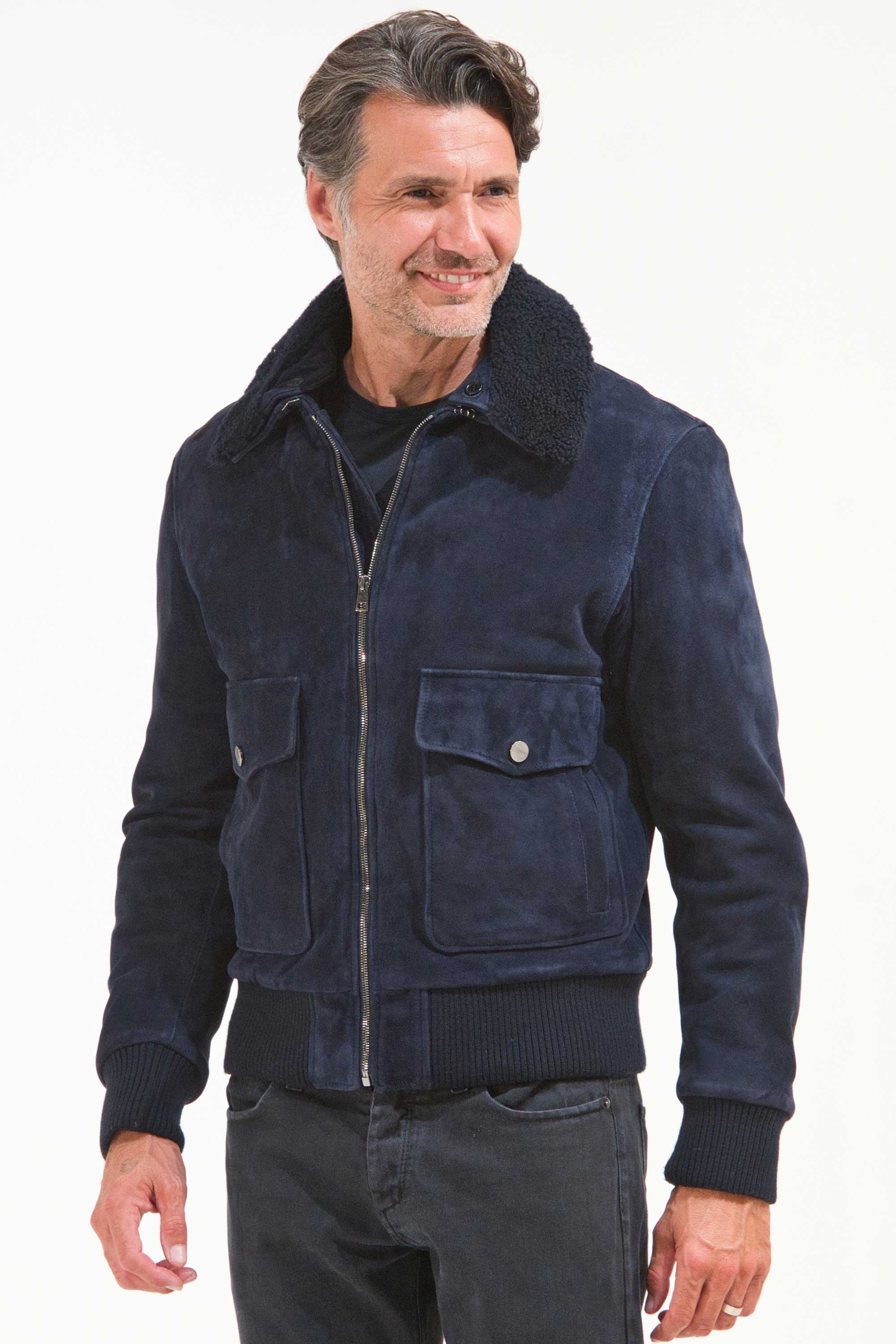 BOMBER SHEARLING E PELLE BOMBER SHEARLING E PELLE