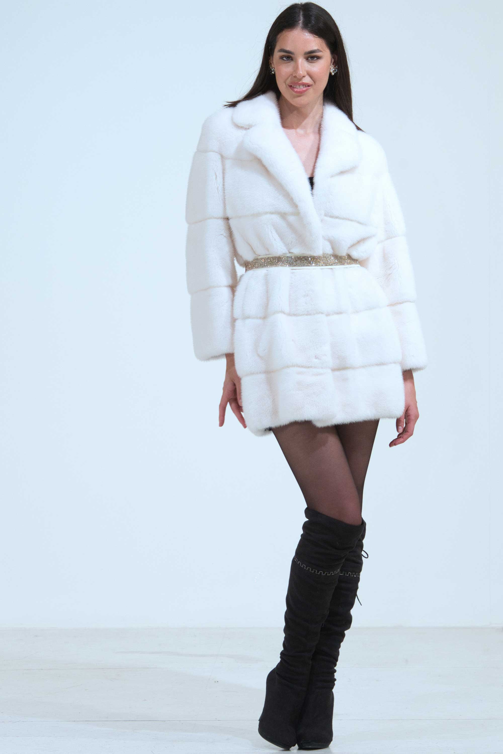 GIACCONE VISONE WHITE GIACCONE VISONE WHITE